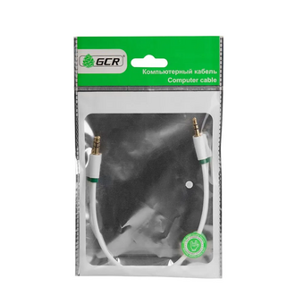  Кабель аудио Greenconnect GCR-AVC1662-1.5m jack 35mm/jack 35mm 1.5m белый стерео 