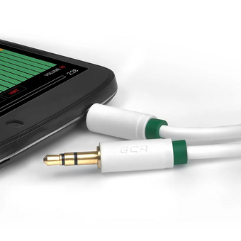 Кабель аудио Greenconnect GCR-AVC1662-1.5m jack 35mm/jack 35mm 1.5m белый стерео 