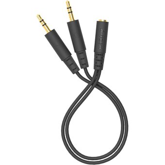  Адаптер аудио A4Tech AD-4P Jack 3.5 (f)/2xJack 3.5 (m) 0.2м черный 