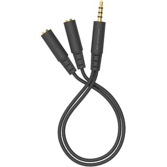  Адаптер аудио A4Tech AD-3P 2xJack 3.5 (f)/Jack 3.5 (m) 0.2м черный 