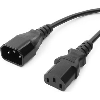  Кабель питания Cablexpert PC-189 сист.блок-монитор C13-C14 6А 1.8м черный 