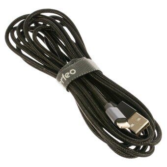  Кабель для iPhone PERFEO I4304 USB-8 PIN Lightning черный, 3м 