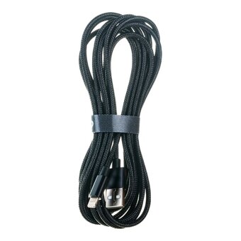  Кабель для iPhone PERFEO I4304 USB-8 PIN Lightning черный, 3м 