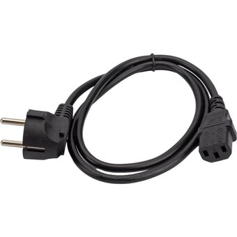 Кабель питания Cablexpert PC-186-VDE-1M (19298) Schuko- C13 VDE 10А 1м черный 