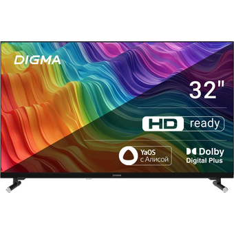  Телевизор Digma DM-LED32SBB32 черный/черный 