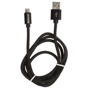  Кабель Defender USB08-03T (87802) USB2.0 to Micro-USB 1м black 