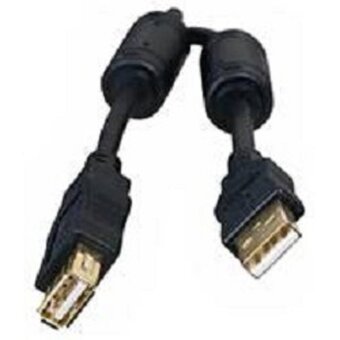  Кабель удлинительный Bion BXP-CCF-USB2-AMAF-030, USB 2.0 A-A (m-f), позолоченные контакты, ферритовые кольца, 3м, черный 