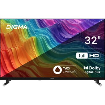  Телевизор Digma DM-LED32SBB33 черный/черный 