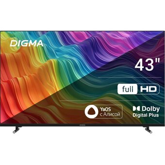  Телевизор Digma DM-LED43SBB33 черный 