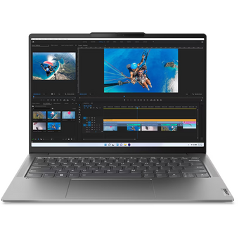  Ноутбук Lenovo Yoga Slim 6 14IRH8 (83E00056RU) 14"(1920x1200 OLED)/Intel Core i7 13700H(2.4Ghz)/16384Mb/512SSDGb/noDVD/Int:Intel Iris Xe Graphics 