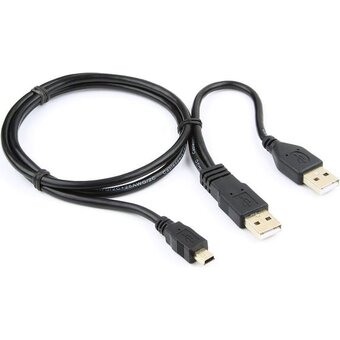  Кабель Gembird/Cablexpert CCP-USB22-AM5P-3 USB 2.0 Pro 2xAM/miniBM 5P 0.9м черный 