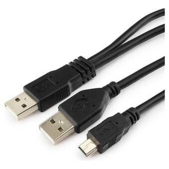  Кабель Gembird/Cablexpert CCP-USB22-AM5P-3 USB 2.0 Pro 2xAM/miniBM 5P 0.9м черный 