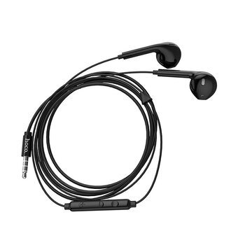  Наушники HOCO M55 Memory sound wire control earphones with mic black (акция) 