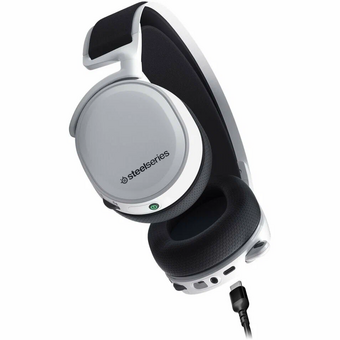  Наушники с микрофоном Steelseries Arctis 7+ белый/черный мониторные Radio оголовье (61461) 