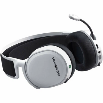  Наушники с микрофоном Steelseries Arctis 7+ белый/черный мониторные Radio оголовье (61461) 