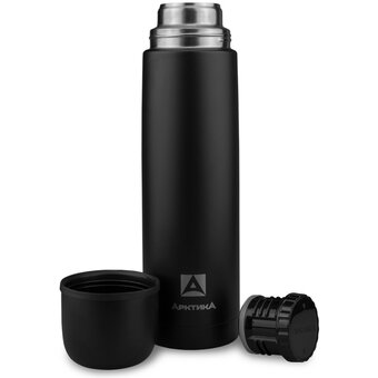  Термос АРКТИКА 102-1000 1000мл чёрный песок, матовый 