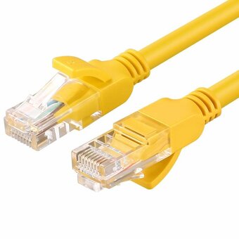  Кабель UGREEN NW103 11232 Cat5e U/UTP Lan cable 26AWG 3m Yellow 