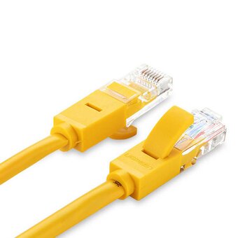  Кабель UGREEN NW103 11232 Cat5e U/UTP Lan cable 26AWG 3m Yellow 
