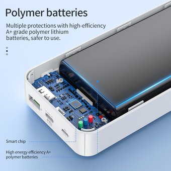  Аккумулятор внешний резервный HOCO J102A Cool figure 20000mAh (черный) 