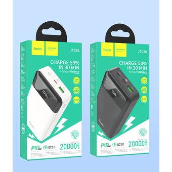  Аккумулятор внешний резервный HOCO J102A Cool figure 20000mAh (белый) 