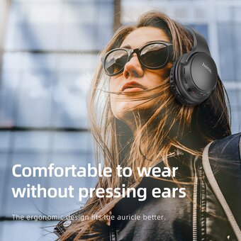  Наушники полноразмерные bluetooth HOCO W40 Mighty BT headphones, black 