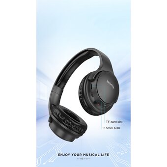  Наушники полноразмерные bluetooth HOCO W40 Mighty BT headphones, black 