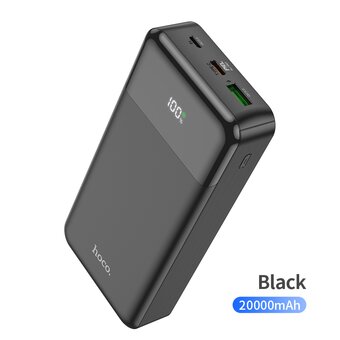 Аккумулятор внешний резервный HOCO J102A Cool figure 20000mAh (черный) 