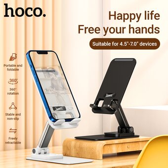  Настольный держатель для телефона HOCO PH50 Ivey folding (белый) 