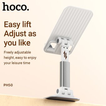  Настольный держатель для телефона HOCO PH50 Ivey folding (белый) 