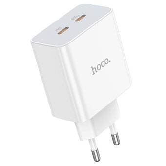  СЗУ HOCO C108A Leader PD35W dual port 2C charger EU белый 