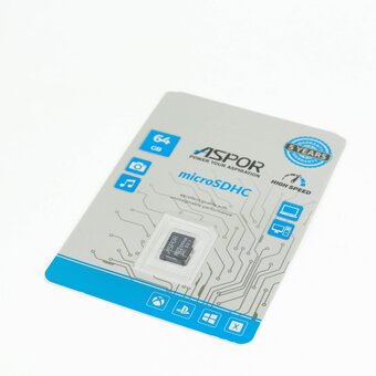  Карта памяти Aspor microSDHC 64GB Class10 UHS-3 нс 