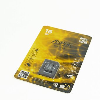  Карта памяти Aspor microSDHC 16GB Class10 UHS-I + adapter нс 