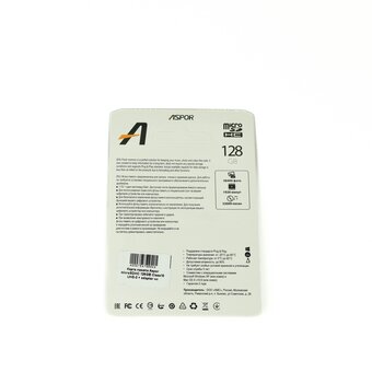  Карта памяти Aspor microSDHC 128GB Class10 UHS-3 + adapter 