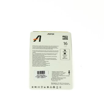  Карта памяти Aspor microSDHC 16GB Class10 UHS-I + adapter нс 