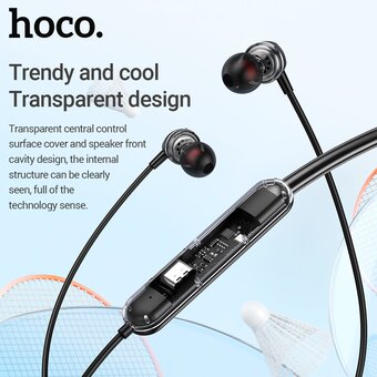  Наушники bluetooth HOCO ES65 sports BT (6931474791788) черный 