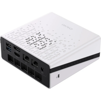  Неттоп Chuwi Ubox (CWI604P) AMD Ryzen 5 6600H(3.3Ghz)/16384Mb/512PCISSDGb/Int:AMD Radeon/BT/WiFi/war 1y/1.35kg/Iron Gray/Win11Pro + DDR5 (SODIMM MAX) 