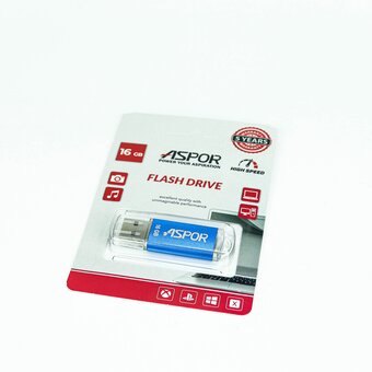  USB-флешка 16G USB 2.0 Aspor PK-ROCKETBL синий 