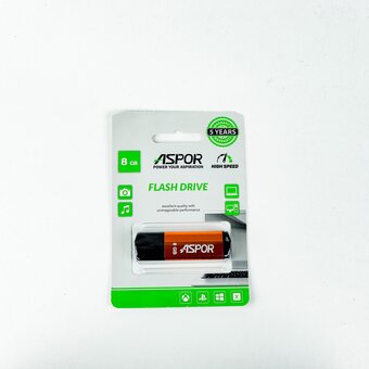  USB-флешка 8G USB 2.0 Aspor PK-TG121GD золото 
