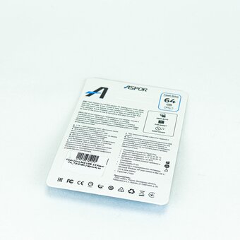  USB-флешка 64G USB 2.0 Aspor PK-TG121BK чёрный 
