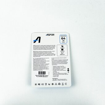  USB-флешка 64G USB 2.0 Aspor PK-TG121BK чёрный 