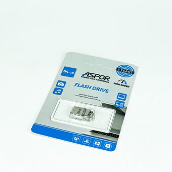  USB-флешка 64G USB 2.0 Aspor PK-TG105 металл 
