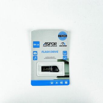  USB-флешка Aspor PK TG114 64G USB 2.0 (металл) 