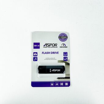  USB-флешка Aspor PK-TG121GY 128G USB 2.0 (графит) нс 