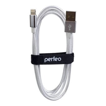  Кабель для iPhone PERFEO I4302 USB-8 PIN Lightning белый, 3м 