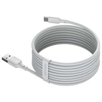  Дата-кабель Baseus Simple Wisdom (TZCATZJ-02) Kit USB to Type-C 5A (2PCS/Set) 1.5m White 