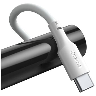  Дата-кабель Baseus Simple Wisdom (TZCATZJ-02) Kit USB to Type-C 5A (2PCS/Set) 1.5m White 