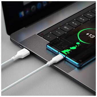  Дата-кабель Baseus Simple Wisdom (TZCATZJ-02) Kit USB to Type-C 5A (2PCS/Set) 1.5m White 