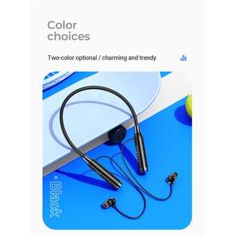  Наушники bluetooth HOCO ES62 Pretty neck-hang, black 
