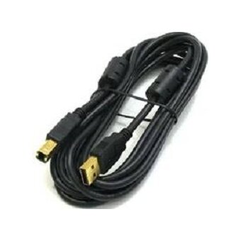  Кабель интерфейсный Bion BXP-CCF-USB2-AMBM-018, USB 2.0 AM/BM, позолоченные контакты, ферритовые кольца, 1.8м, черный 