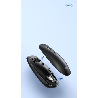  Мышь беспроводная Hoco GM15 Art dual-mode business, черный (6931474760579) 